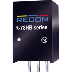 RECOM R-78HB24-0.3 DC/DC-converter, print 72 V/DC 24 V/DC 0.3 A 7.2 W Aantal uitgangen: 1 x Inhoud 1 stuk(s)