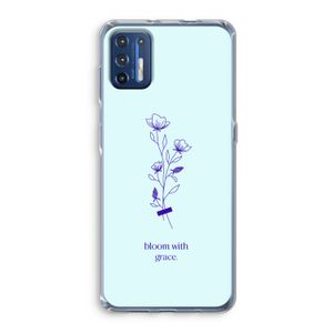 Bloom with grace: Motorola Moto G9 Plus Transparant Hoesje