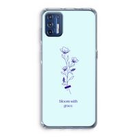 Bloom with grace: Motorola Moto G9 Plus Transparant Hoesje