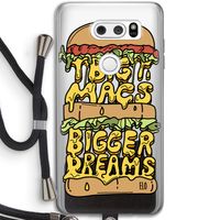 Big Macs Bigger Dreams: LG V30 Transparant Hoesje met koord