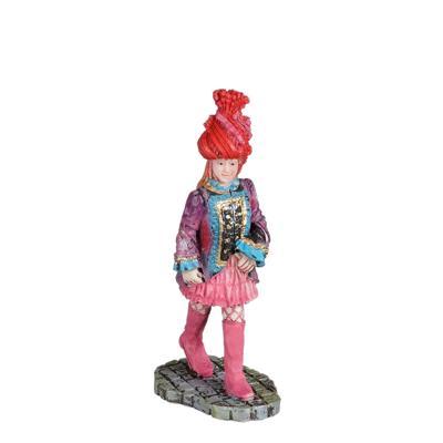 Colourful carnaval woman l4xb2,5xh8 cm - Luville