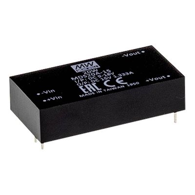 MEAN WELL MDS20A-05 DC/DC-converter 12 V 5 V 4 A 20 W Aantal uitgangen: 1 x Inhoud 1 stuk(s)