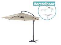 Lifetime Garden Zweefparasol met Voet - ⌀300 x 300 cm - Champagne (2de kans deal)