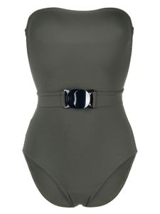 ERES maillot de bain bustier à taille ceinturée - Vert