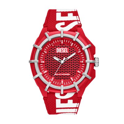 Horlogeband Diesel DZ4621 Nylon/perlon Rood 24mm