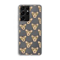 Tijger: Samsung Galaxy S21 Ultra Transparant Hoesje