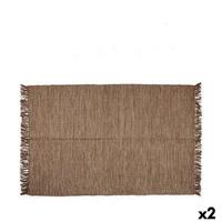 Tapijt Gift Decor Bruin 180 x 120 cm (2 Stuks)