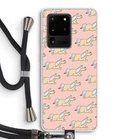 Ponys: Samsung Galaxy S20 Ultra Transparant Hoesje met koord