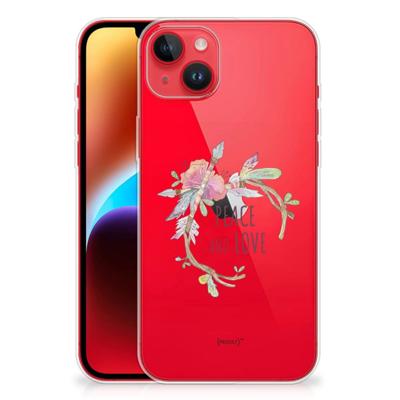 iPhone 14 Plus Telefoonhoesje met Naam Boho Text iPhone 14 Plus Telefoonhoesje met Naam Boho Text