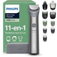 Waterdichte multifunctionele grasmaaier met 11 functies in één - PHILIPS - Serie 5000 MG5941/15 - 120 min - Draadloos - Lichtgrijs