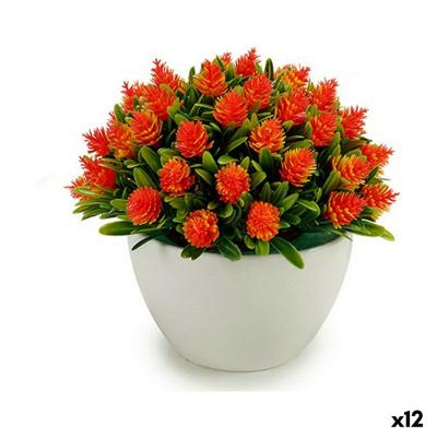 Decoratieve plant Ibergarden Plastic Blommor 14 x 12,5 x 14 cm (12 Stuks)