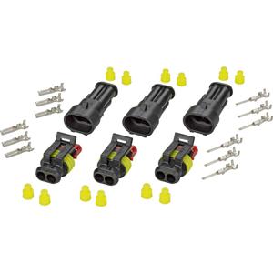 TE Connectivity 30S003 Superseal set AMP-Superseal 1.5mm Series Totaal aantal polen: 2 Rastermaat: 6 mm Inhoud: 1 set(s)