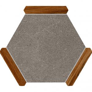 Monopole Avant Hexagon Tegels Sacramento Taupe Roble 22 x 25 CM Porselein