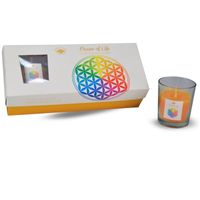 Giftset geurkaars flower of life