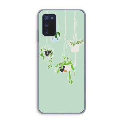 Hang In There: Samsung Galaxy A03s Transparant Hoesje