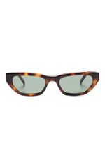 Saint Laurent Eyewear lunettes de soleil à monture papillon - Marron