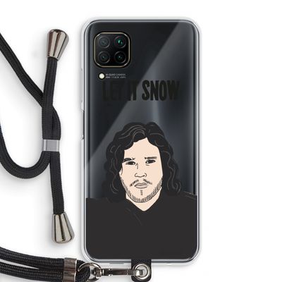 Let It Snow: Huawei P40 Lite Transparant Hoesje met koord