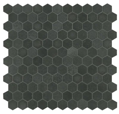 Mozaïektegel Ore Ceramics Basalt M-30 WAMoz.279X293 Basalt 7mm Mat Hexagon