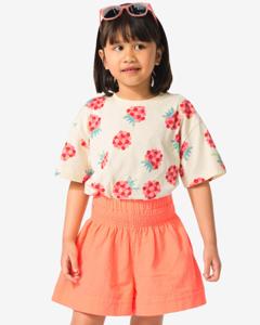 HEMA Kinder T-shirt Jersey Framboos Ecru (ecru)