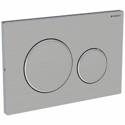 Geberit Sigma 20 bedieningspaneel rvs geborsteld voor Sigma reservoirs 8cm (UP720) en 12cm (UP320)