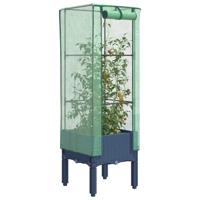 VidaXL Plantenbak verhoogd met kashoes 40x40x140 cm rattanlook