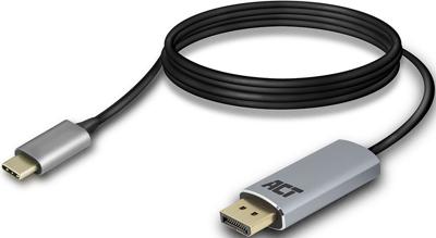 USB-C naar DisplayPort kabel 1,8m verguld ACT AC7035