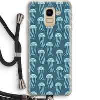 Kwallie: Samsung Galaxy J6 (2018) Transparant Hoesje met koord