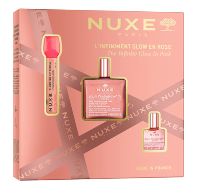 Nuxe Huile Prodigieuse Pakket Coffret Noel The Infinite Glow in Pink