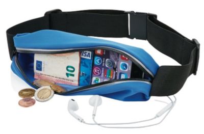 XD Collection sportriem smartphone 10 cm polyester blauw XD Collection sportriem smartphone 10 cm polyester blauw