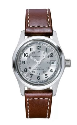 Horlogeband Hamilton H70455553 / H001.70.455.553.01 Leder Bruin 20mm