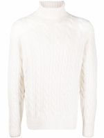 Brunello Cucinelli pull en maille torsadée - Blanc