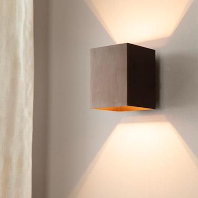 Cometa bronzo s by LUSENZ - Up and downlight - Rechthoekige wandlamp met geborsteld bronzen coating
