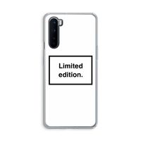Limited edition: OnePlus Nord Transparant Hoesje