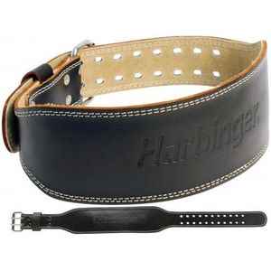 Harbinger 4 Inch Padded Lederen Gewichthefriem