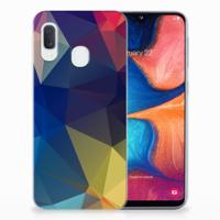 Samsung Galaxy A20e | TPU Hoesje | Polygon Dark