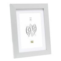 Deknudt Zilverkleurige fotokader met witte passe-partout 20x25 S66KD1