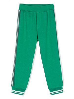Monnalisa pantalon de jogging à détails rayés - Vert
