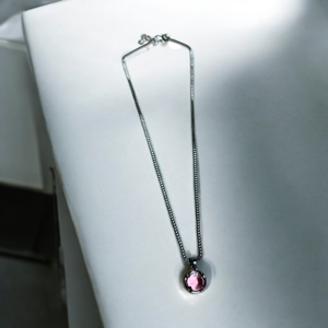 Ketting Zilverkleurig Roze - Kettingen & Hangers - Spiritueelboek.nl