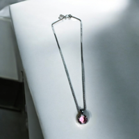 Ketting Zilverkleurig Roze - Kettingen & Hangers - Spiritueelboek.nl