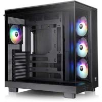 PC-behuizing (zonder voeding) - THERMALTAKE - View 380 XL TG ARGB - Mid-tower - ATX-vormfactor - 4x120mm A-RGB meegeleverd - Zwart