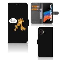 Samsung Galaxy Xcover 6 Pro Leuk Hoesje Giraffe Samsung Galaxy Xcover 6 Pro Leuk Hoesje Giraffe