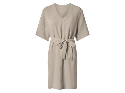 esmara Mousseline dames jurk (Beige, XS (32/34))
