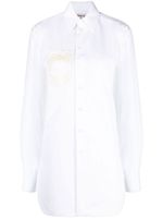 Stella McCartney chemise à patch en crochet - Blanc