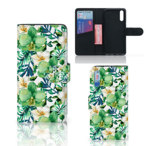 Huawei P20 Hoesje Orchidee Groen