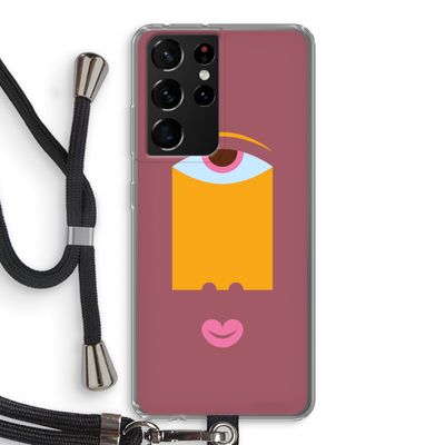 Mono V: Samsung Galaxy S21 Ultra Transparant Hoesje met koord