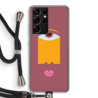 Mono V: Samsung Galaxy S21 Ultra Transparant Hoesje met koord