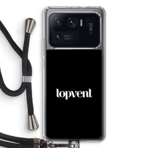 Topvent Zwart: Xiaomi Mi 11 Ultra Transparant Hoesje met koord