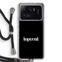 Topvent Zwart: Xiaomi Mi 11 Ultra Transparant Hoesje met koord