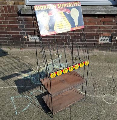 Wabash Superlite Vintage Reclame Displaystandaard Wabash Superlite Vintage Reclame Displaystandaard
