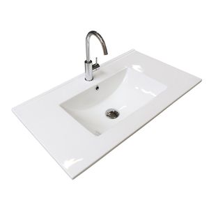 Badmeubelset BWS Salt 100x39cm Greeploos 2 Lades Met Wastafel 1 Kraangat Whisky Oak